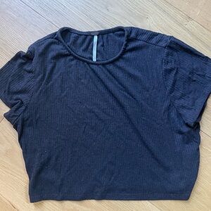 Free People Black Crop Top